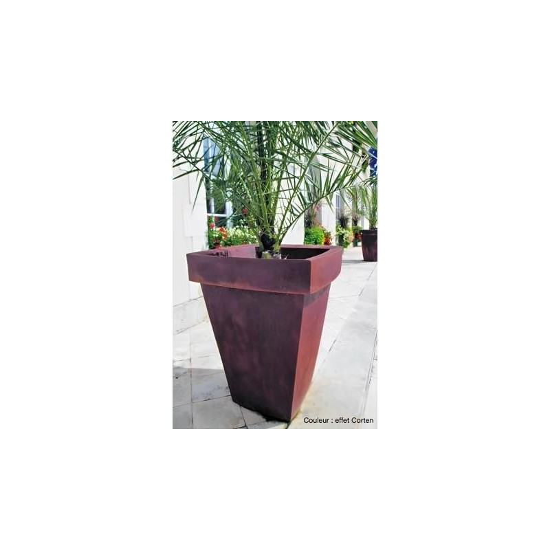 Pot DECO Géant Carré simple et double peau prévue pour les espaces larges