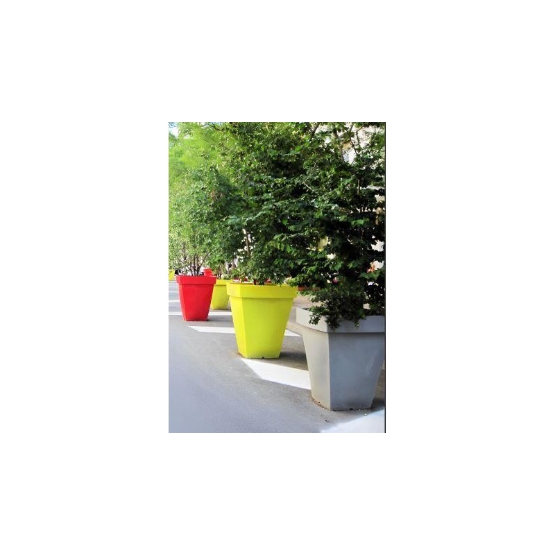 Pot DECO Géant Carré simple et double peau prévue pour les espaces larges