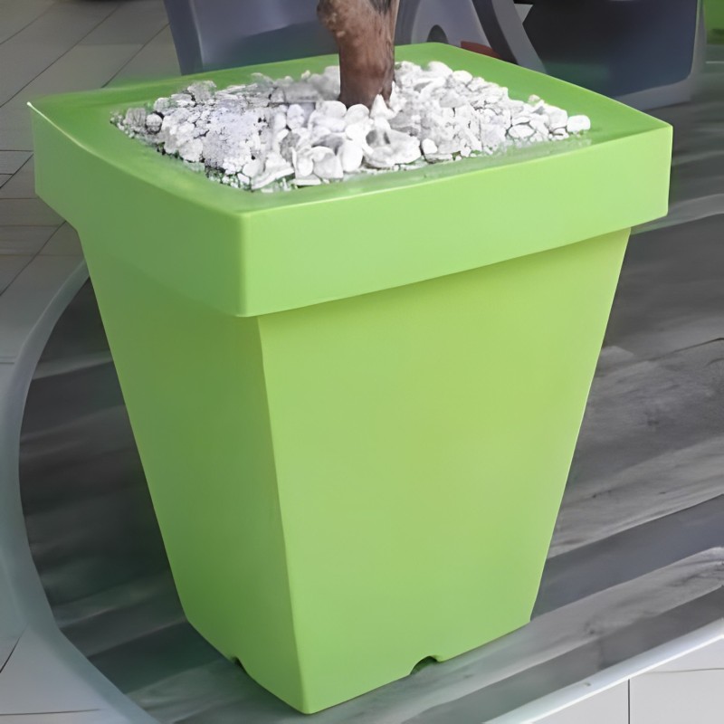 Pot DECO Géant Carré simple et double peau prévue pour les espaces larges