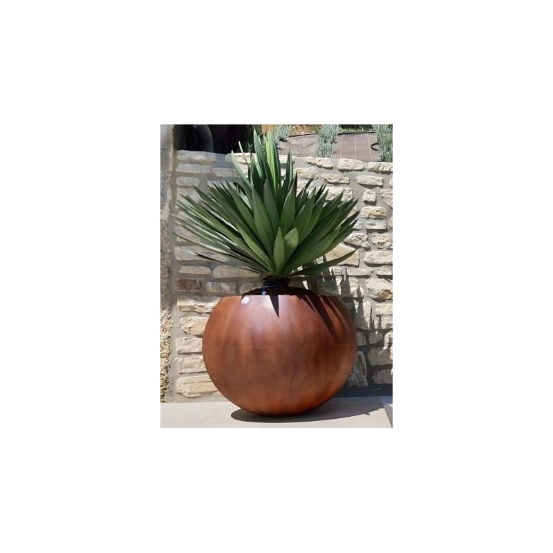 Pot rond extérieur géant pour terrasse et jardin Mileus |Papi