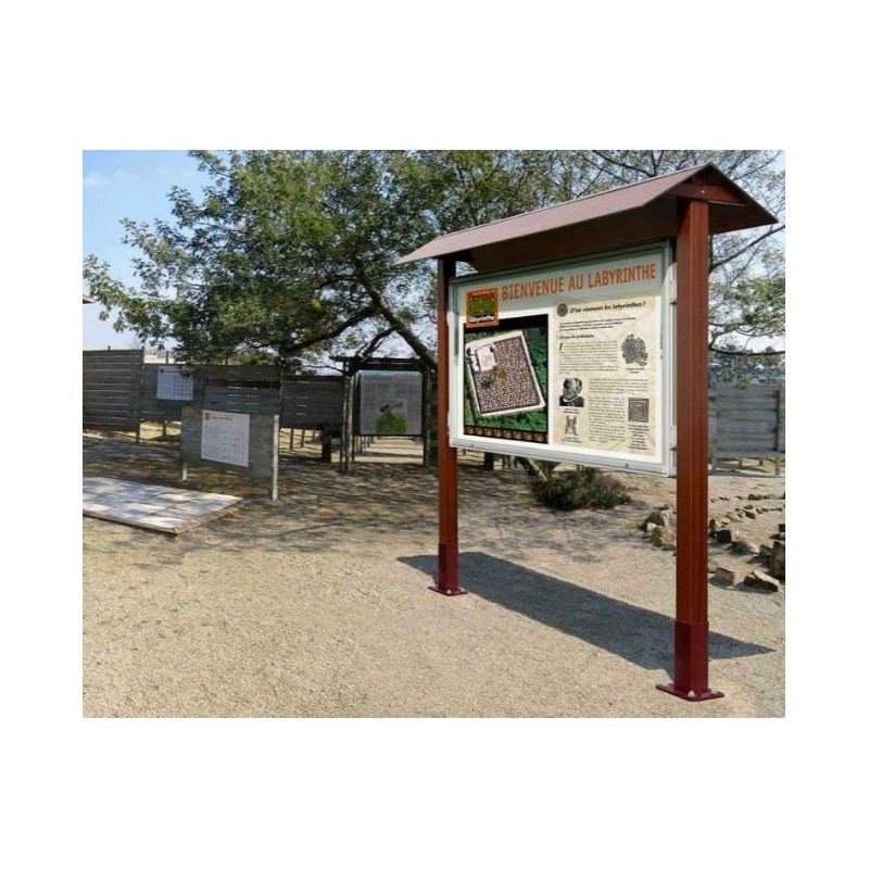 Vitrine aluminium bois