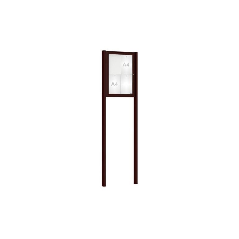 Vitrine Classique peinte sur poteaux