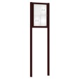 Vitrine Classique peinte sur poteaux