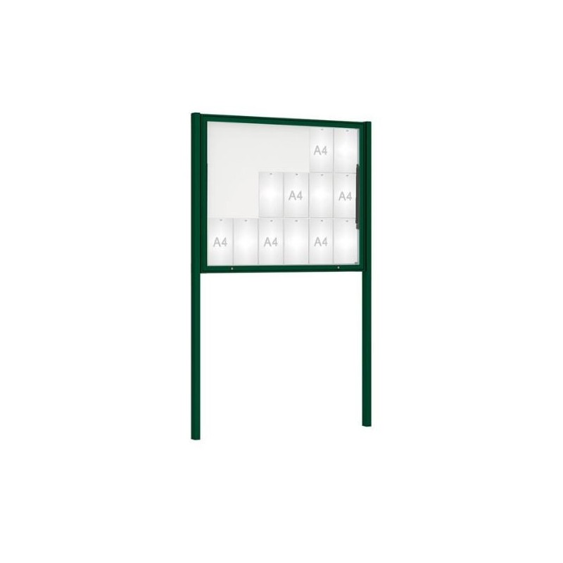 Vitrine Classique peinte sur poteaux