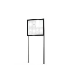 Vitrine extérieure sur poteaux Edge 54