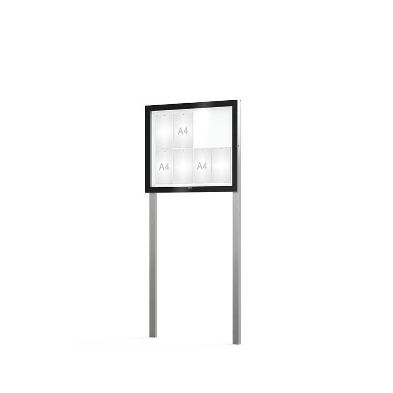 Vitrine extérieure sur poteaux Edge 54