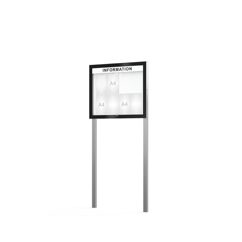 Vitrine extérieure sur poteaux Edge 54