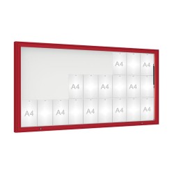 Vitrine d'affichage extérieure peinte 75