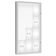 Vitrine extérieure coins arrondis anodisé