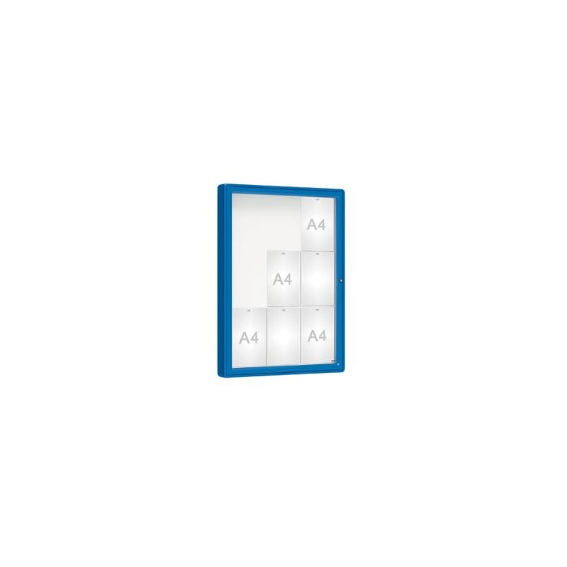 Vitrine extérieure coins arrondis peinte