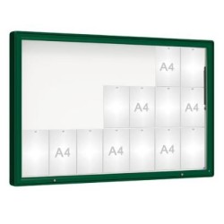 Vitrine extérieure coins arrondis peinte