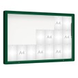Vitrine extérieure coins arrondis peinte