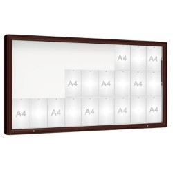 Vitrine extérieure coins arrondis peinte