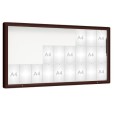 Vitrine extérieure coins arrondis peinte