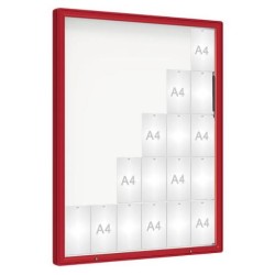 Vitrine extérieure coins arrondis peinte