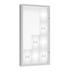 Vitrine extérieure coins arrondis peinte