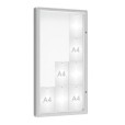 Vitrine extérieure coins arrondis peinte
