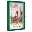 Vitrine extérieure coins arrondis peinte