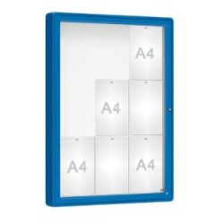 Vitrine extérieure coins arrondis peinte