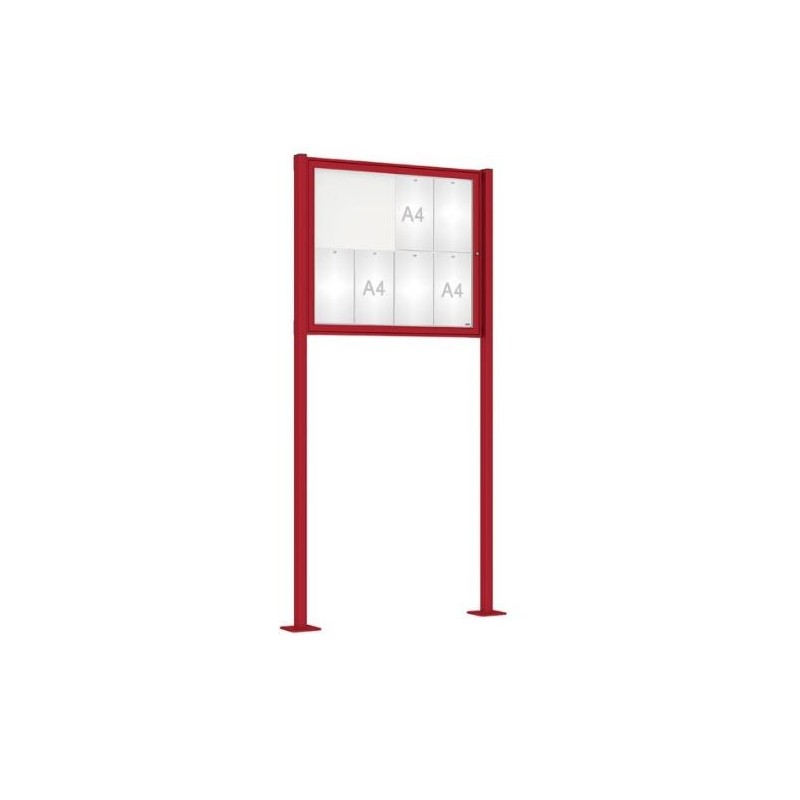 Vitrine Tradition peinte sur poteaux