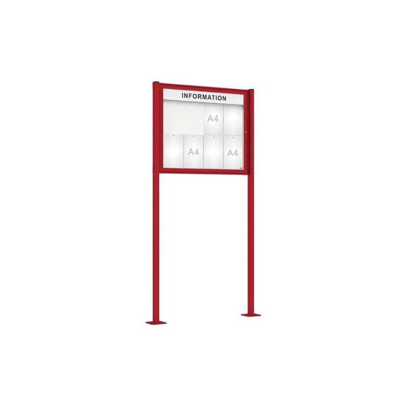 Vitrine Tradition peinte sur poteaux
