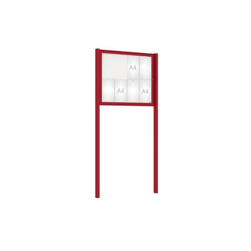 Vitrine Tradition peinte sur poteaux