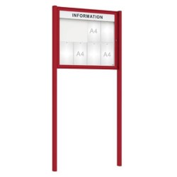 Vitrine Tradition peint sur poteaux