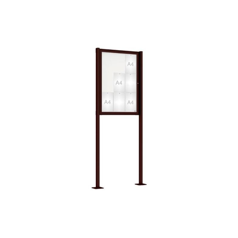 Vitrine Tradition peinte sur poteaux