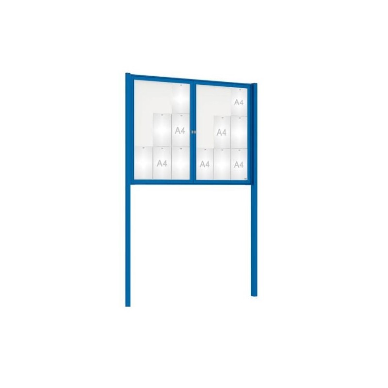 Vitrine Tradition peinte sur poteaux