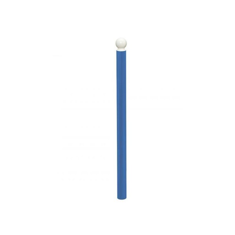 Potelet de ville pour haute visibilité avec pommeaux blanc ou inox réfléchissant