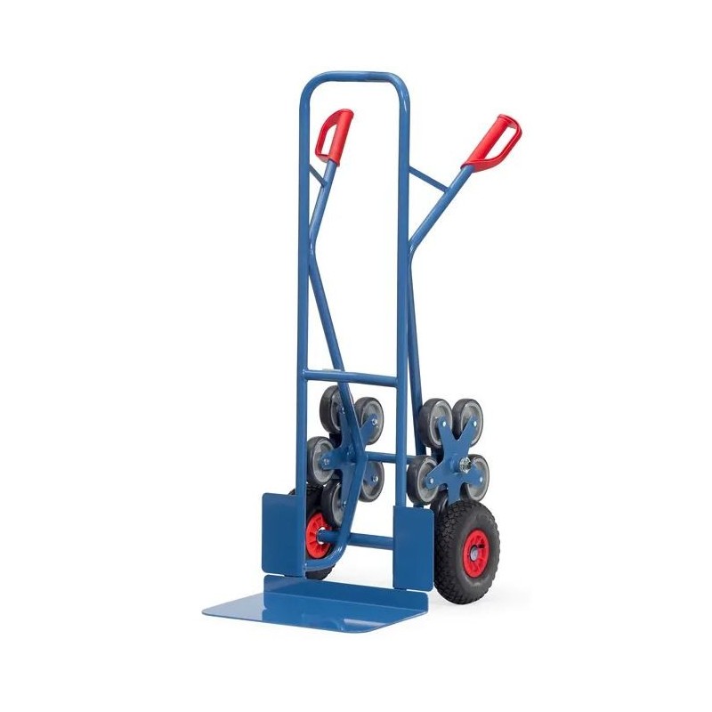 Diable de manutention en escalier acier 5 roues│Made in Europe