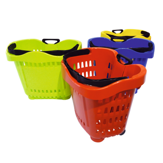 Panier roulettes 43 litres