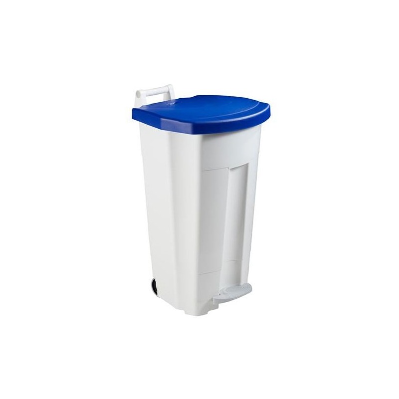 Poubelle HACCP mobile 90 litres large pédale | 5 coloris