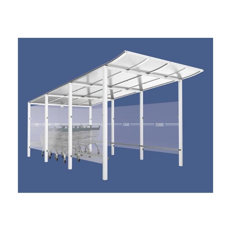 Abri Chariot Modulo | Abri caddies pour parking magasin