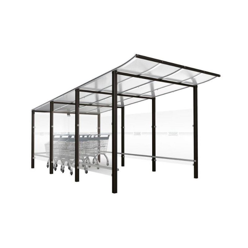 Abri Chariot Modulo | Abri caddies pour parking magasin