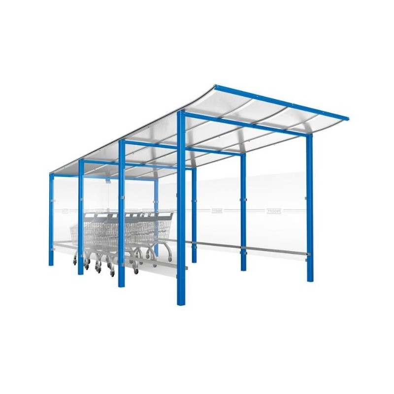 Abri Chariot Modulo | Abri caddies pour parking magasin