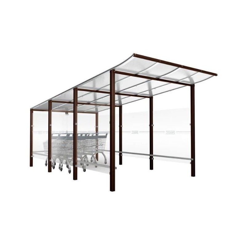 Abri Chariot Modulo | Abri caddies pour parking magasin