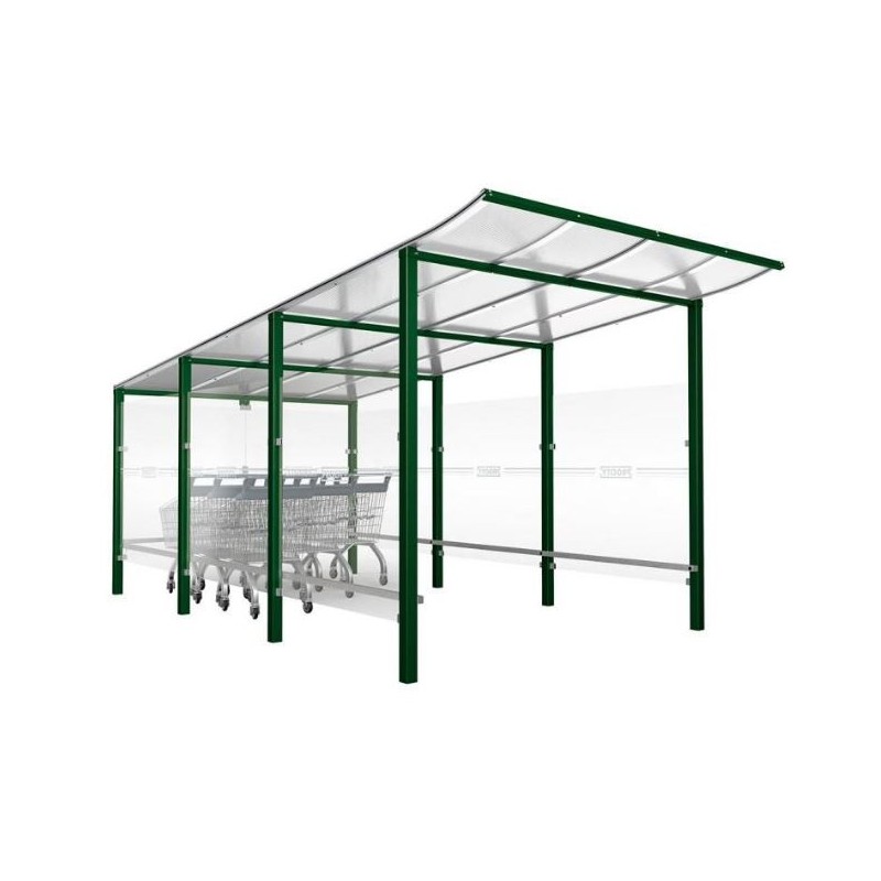 Abri Chariot Modulo | Abri caddies pour parking magasin