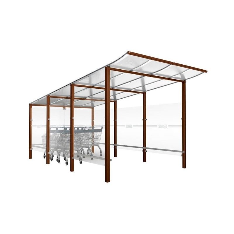 Abri Chariot Modulo | Abri caddies pour parking magasin