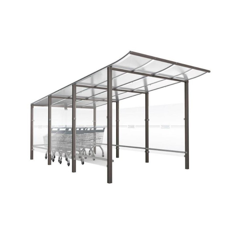Abri Chariot Modulo | Abri caddies pour parking magasin
