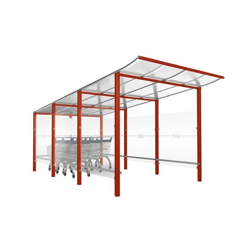 Abri Chariot Modulo | Abri caddies pour parking magasin