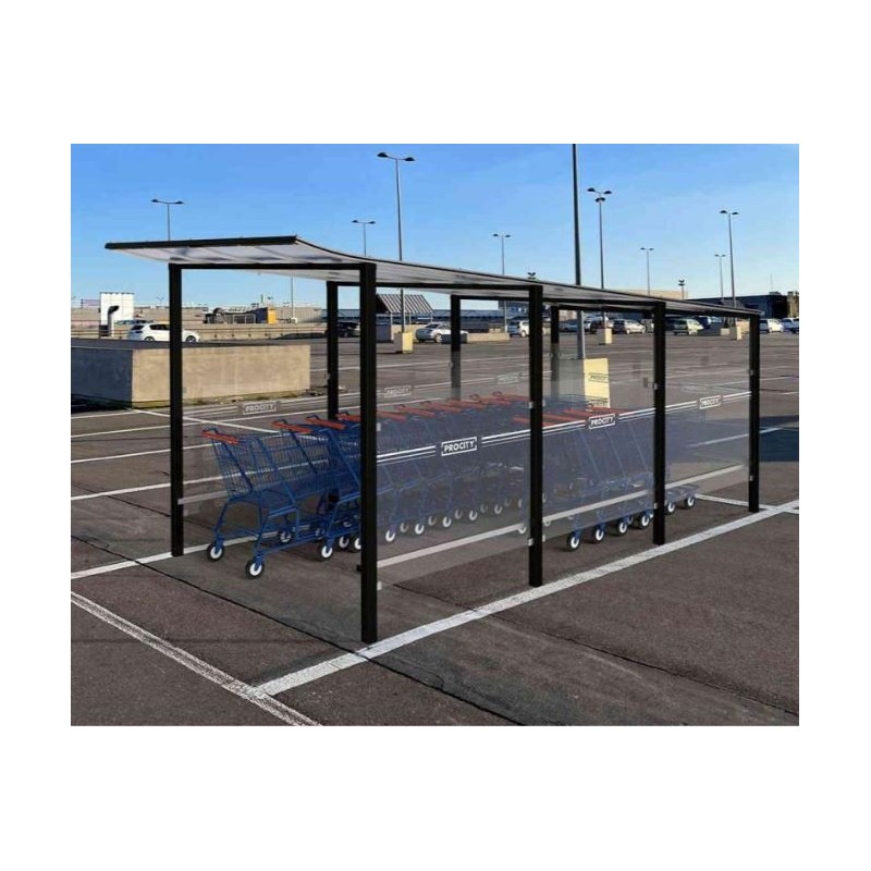 Abri Chariot Modulo | Abri caddies pour parking magasin