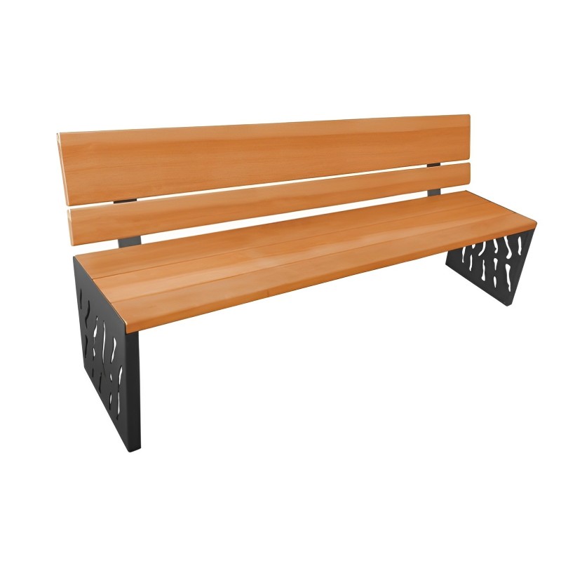 Banc Public FLORENCE en bois exotique, pour une touche de moderne