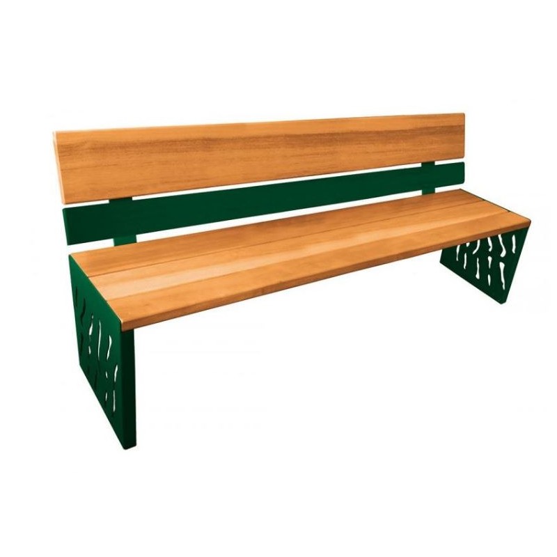 Banc Public FLORENCE en bois exotique, pour une touche de moderne