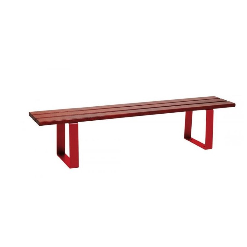 Banquette publique URBAINE en bois et acier design | Agenc-Mag | Procity