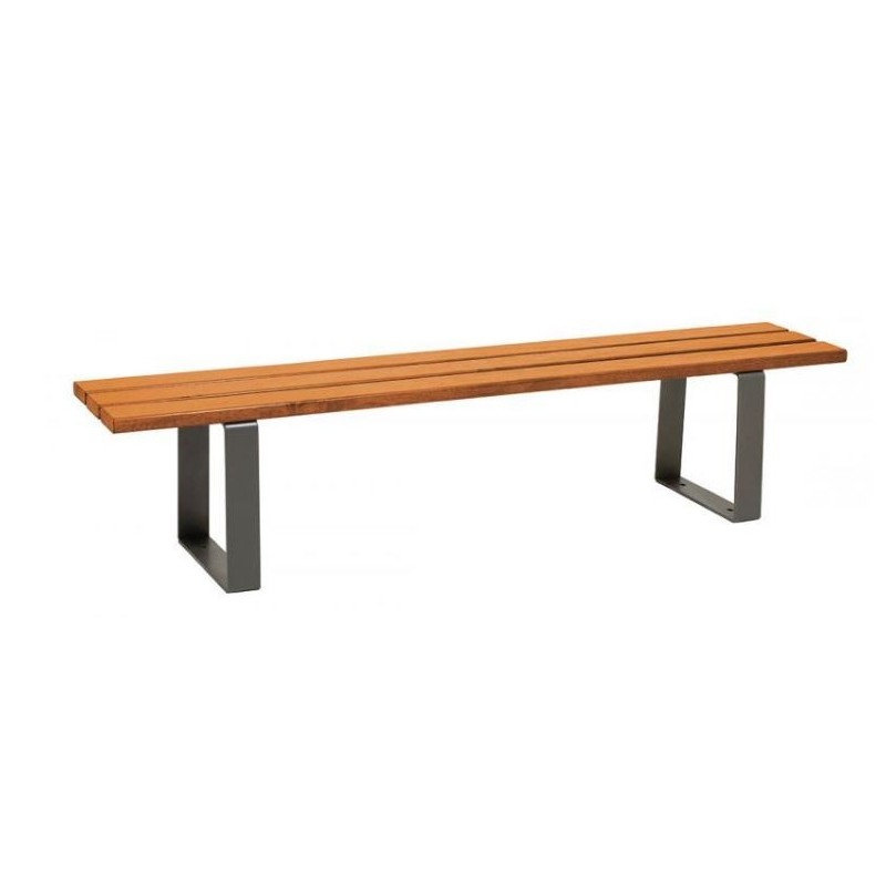 Banquette publique URBAINE en bois et acier design | Agenc-Mag | Procity