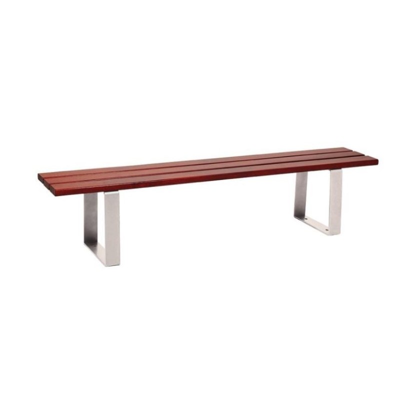 Banquette publique URBAINE en bois et acier design | Agenc-Mag | Procity