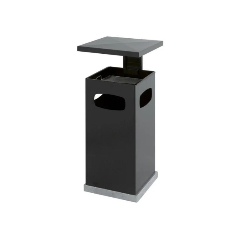Cendrier poubelle avec couvercle amovible 70L