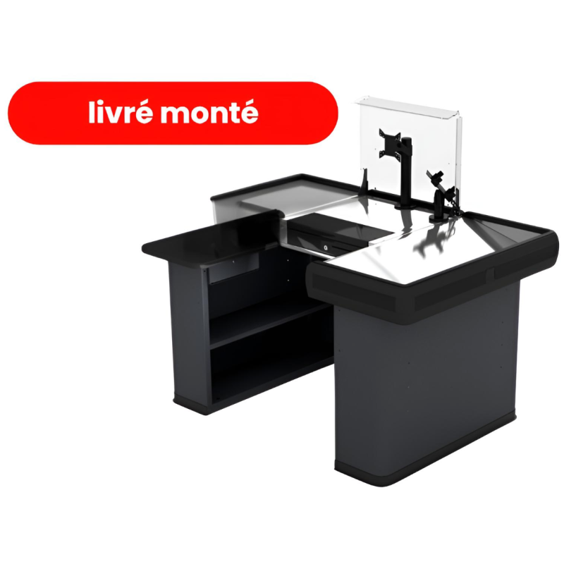 Meuble de caisse 1500 compacte monté