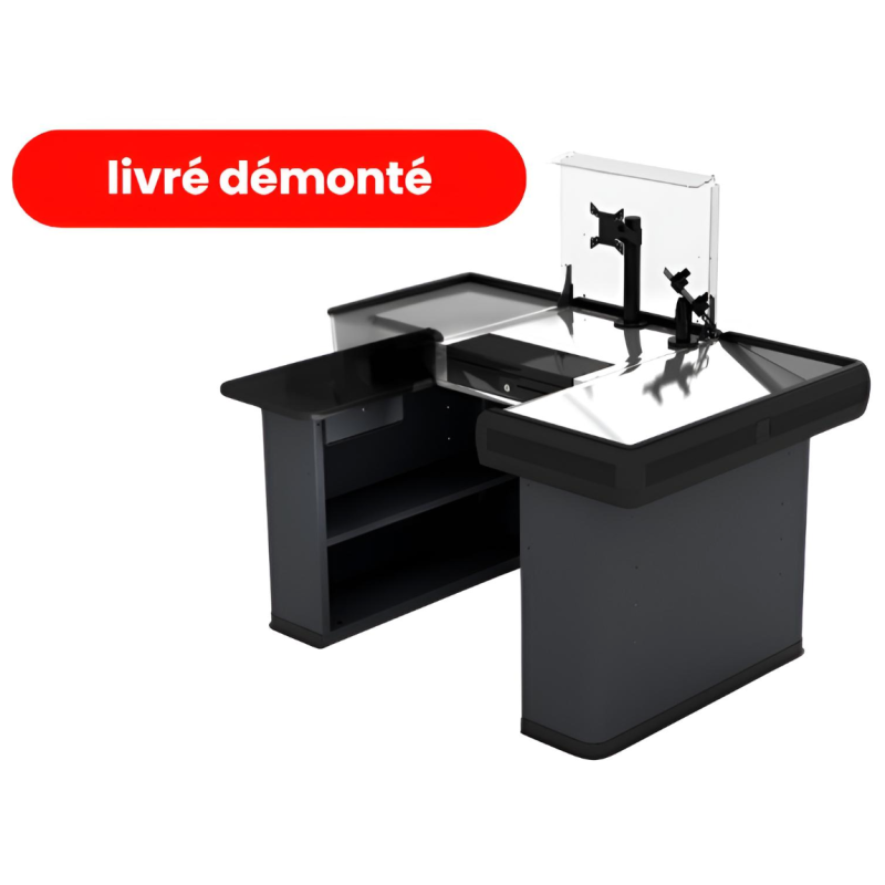 Meuble de caisse 1500 compacte à monter